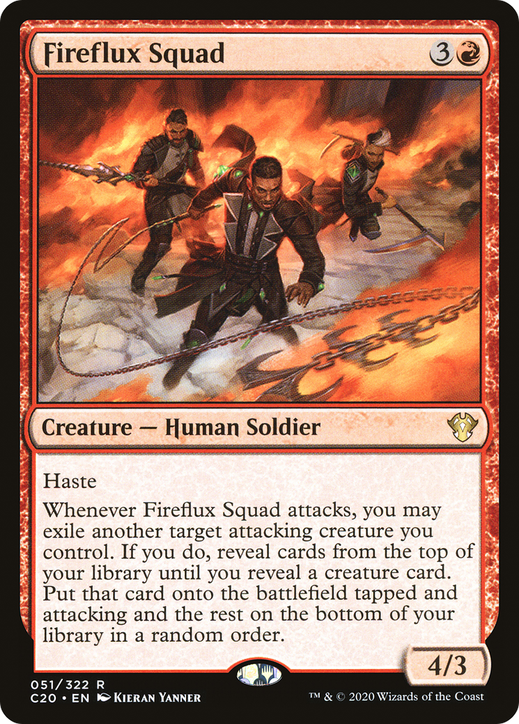 Fireflux Squad (C20-051) - Commander 2020 - Premium MTG Single from Wizards of the Coast - Just $0.25! Shop now at Game Crave Tournament Store