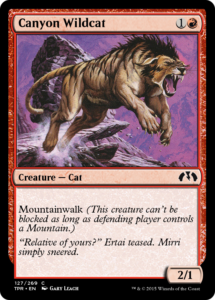 Canyon Wildcat (TPR-127) - Tempest Remastered - Premium MTG Single from Wizards of the Coast - Just $0! Shop now at Game Crave Tournament Store