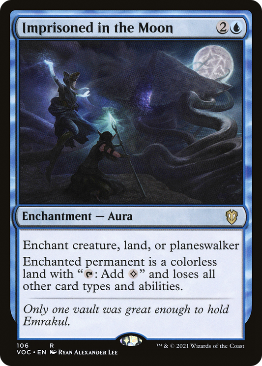 Imprisoned in the Moon (VOC-106) - Crimson Vow Commander - Premium MTG Single from Wizards of the Coast - Just $0.12! Shop now at Game Crave Tournament Store