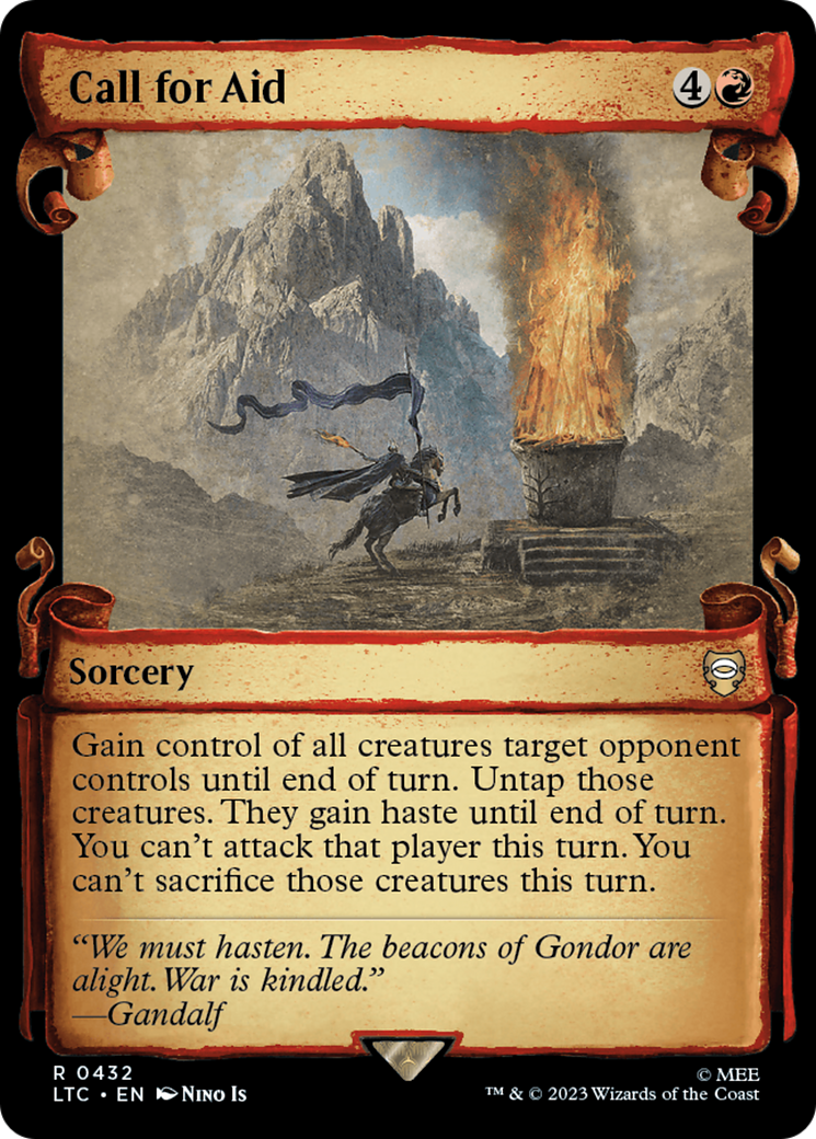 Call for Aid (LTC-432) - Tales of Middle-earth Commander: (Showcase) - Premium MTG Single from Wizards of the Coast - Just $0.14! Shop now at Game Crave Tournament Store
