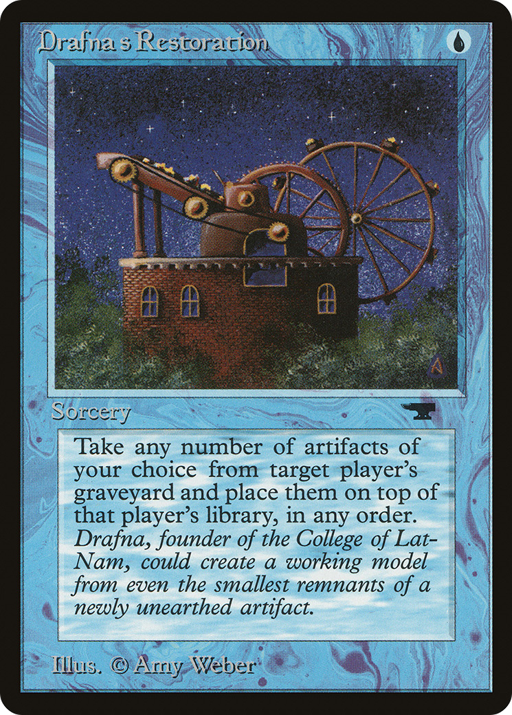 Drafna's Restoration (ATQ-008) - Antiquities - Premium MTG Single from Wizards of the Coast - Just $0.34! Shop now at Game Crave Tournament Store