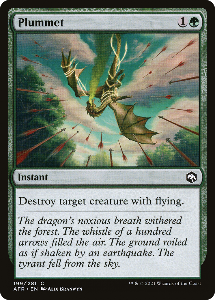 Plummet (AFR-199) - Adventures in the Forgotten Realms - Premium MTG Single from Wizards of the Coast - Just $0.08! Shop now at Game Crave Tournament Store