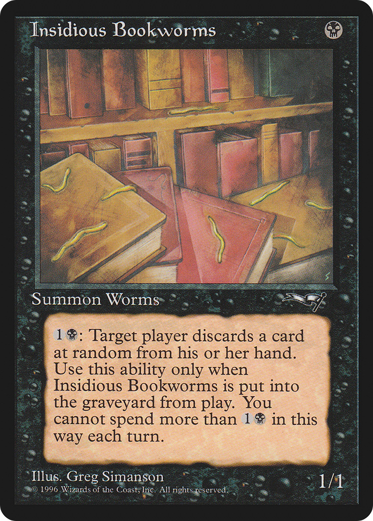 Insidious Bookworms (ALL-51A) - Alliances - Premium MTG Single from Wizards of the Coast - Just $0.08! Shop now at Game Crave Tournament Store