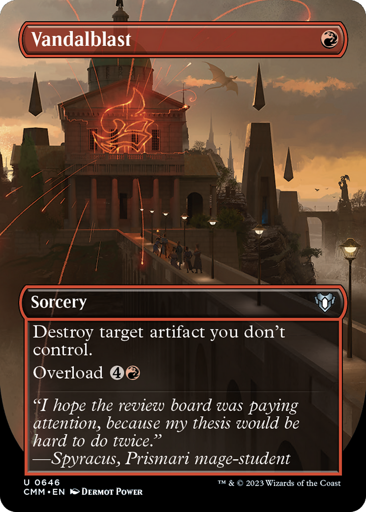 Vandalblast (CMM-646) - Commander Masters (Borderless) Foil - Premium MTG Single from Wizards of the Coast - Just $0.82! Shop now at Game Crave Tournament Store