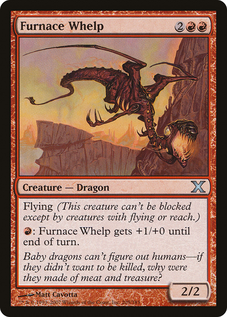 Furnace Whelp (10E-205) - Tenth Edition - Premium MTG Single from Wizards of the Coast - Just $0.08! Shop now at Game Crave Tournament Store