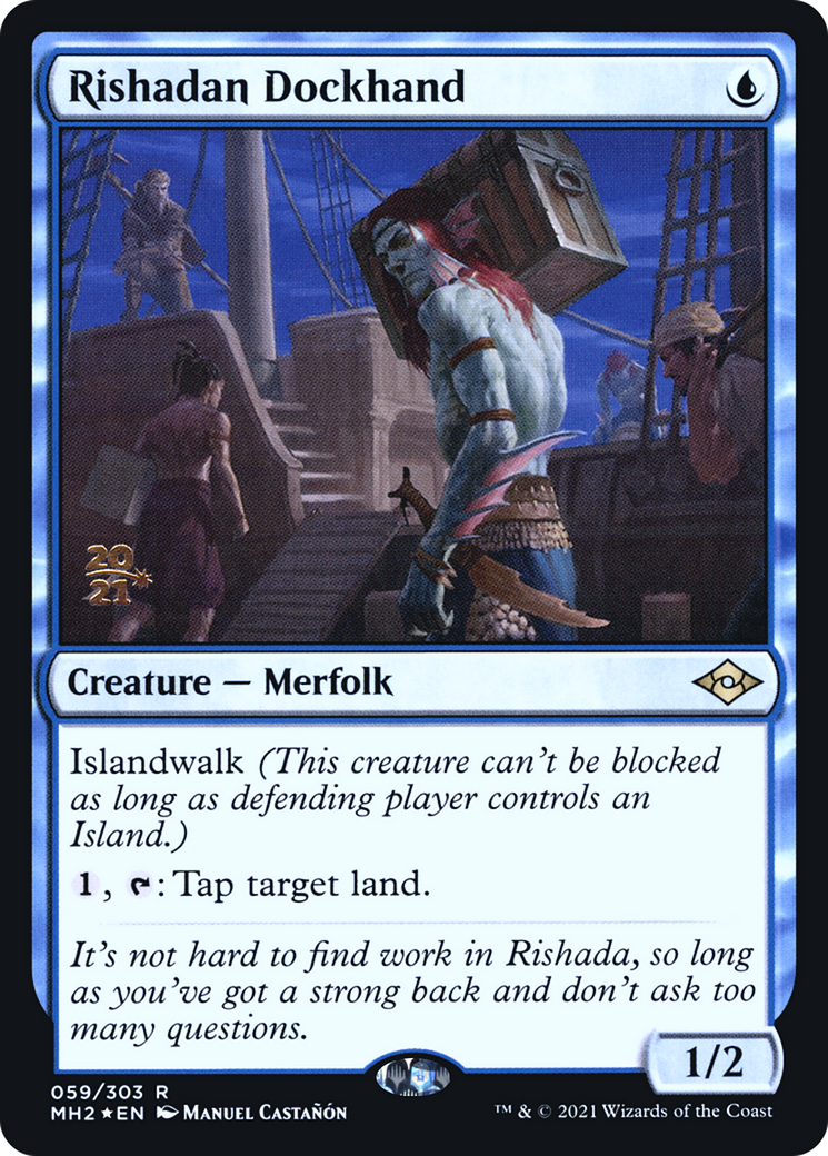 Rishadan Dockhand (PMH2-59S) - Modern Horizons 2 Promos Foil - Premium MTG Single from Wizards of the Coast - Just $0.13! Shop now at Game Crave Tournament Store