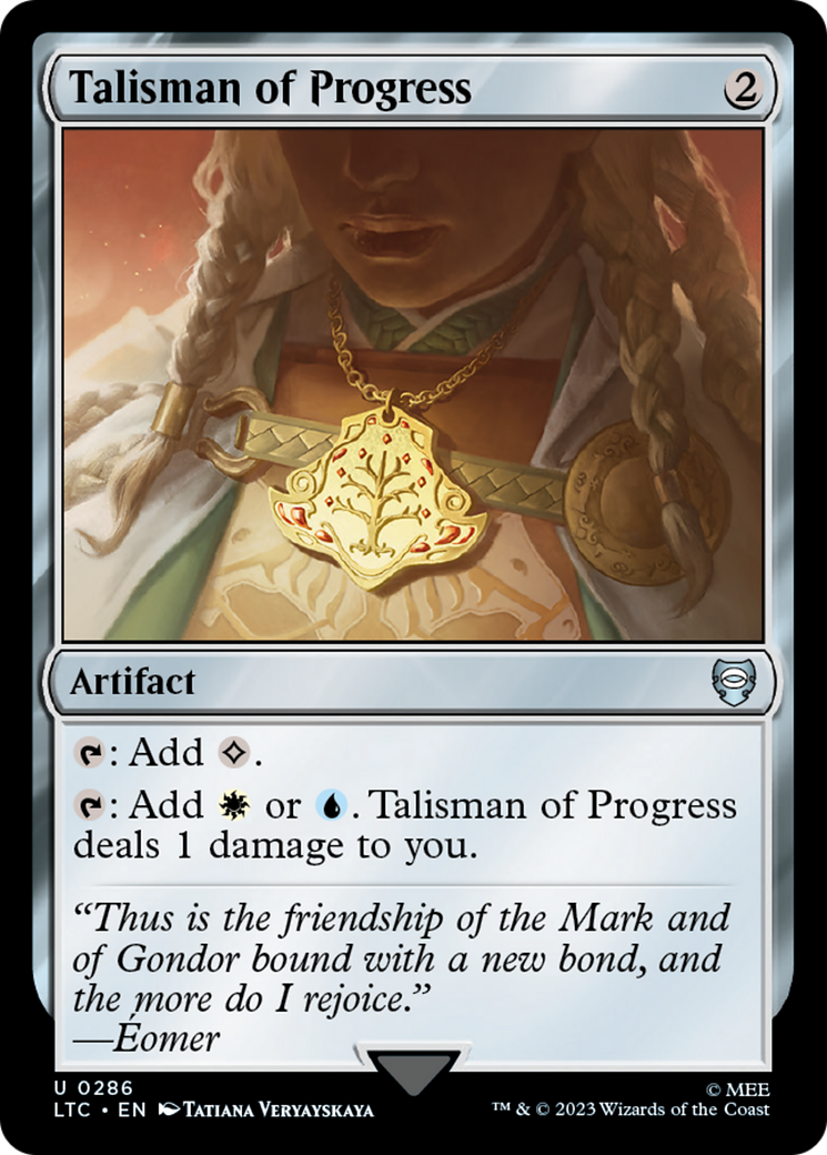 Talisman of Progress (LTC-286) - Tales of Middle-earth Commander - Premium MTG Single from Wizards of the Coast - Just $0.08! Shop now at Game Crave Tournament Store