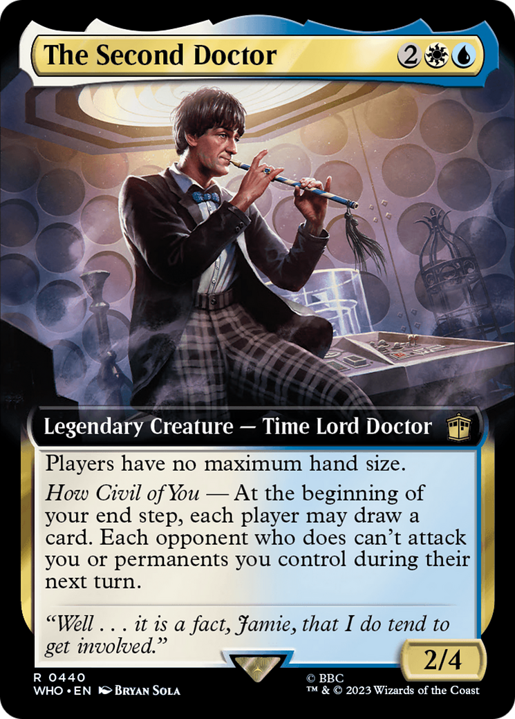 The Second Doctor (WHO-440) - Doctor Who: (Extended Art) - Premium MTG Single from Wizards of the Coast - Just $0.43! Shop now at Game Crave Tournament Store