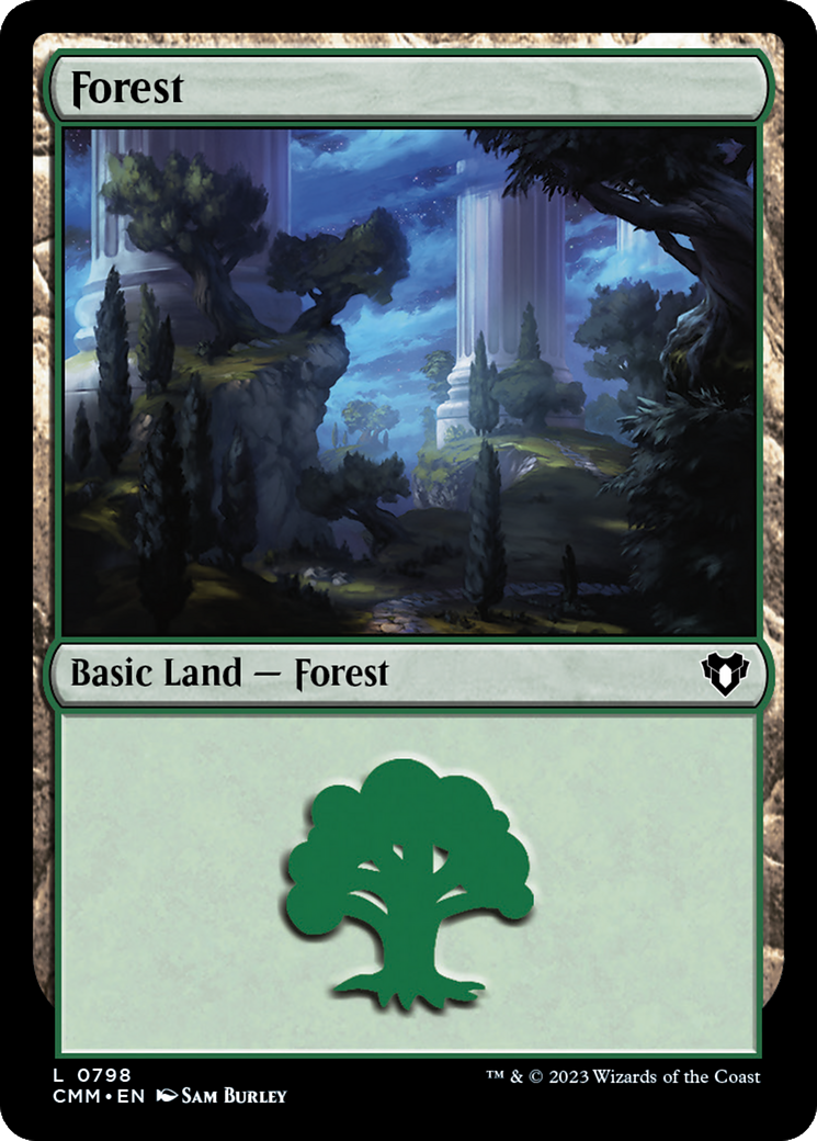 Forest (CMM-798) - Commander Masters - Premium MTG Single from Wizards of the Coast - Just $0.08! Shop now at Game Crave Tournament Store