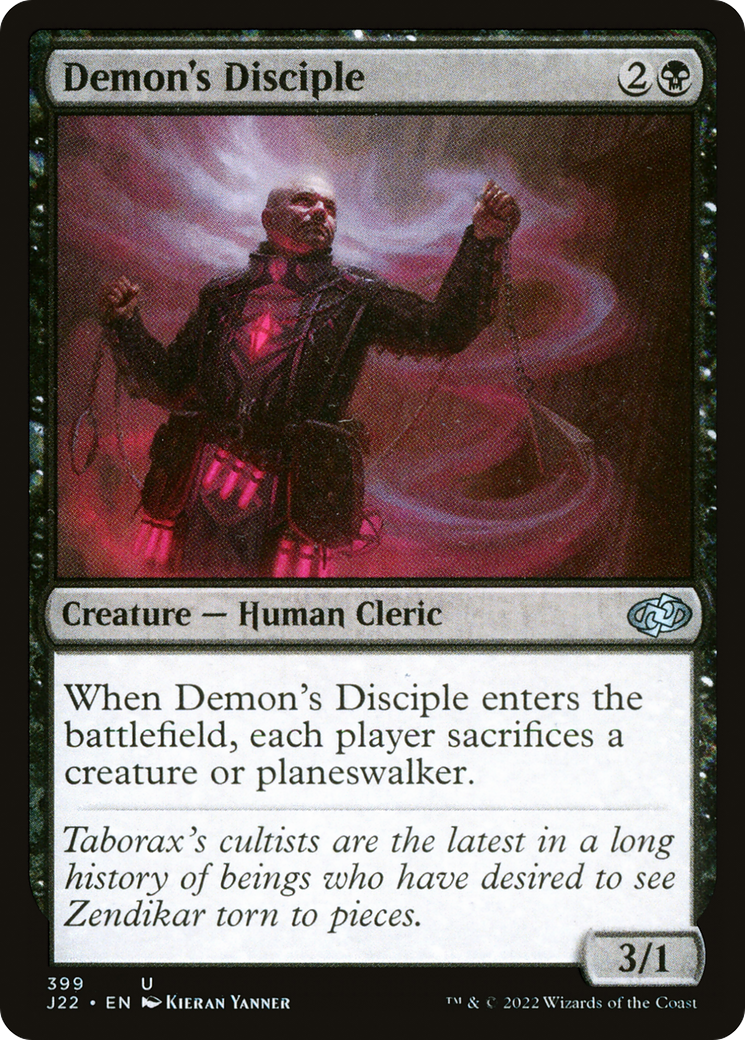 Demon's Disciple (J22-399) - Jumpstart 2022 - Premium MTG Single from Wizards of the Coast - Just $0.25! Shop now at Game Crave Tournament Store