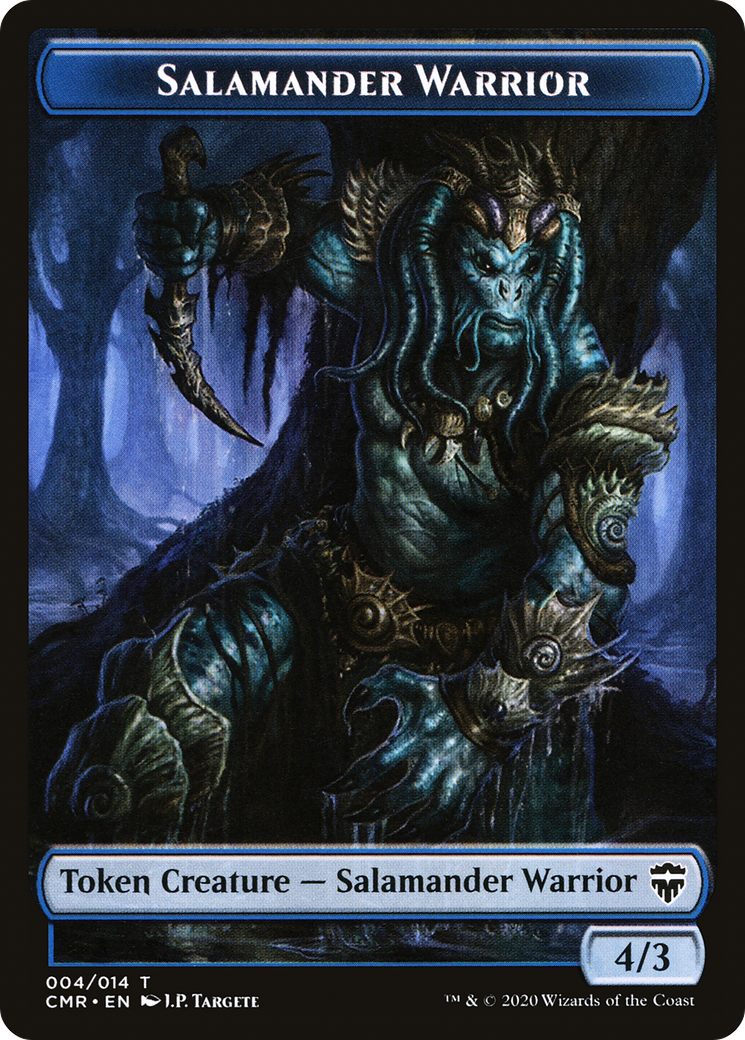 Salamander Warrior (TCMR-004) - Commander Legends Tokens Foil - Premium MTG Single from Wizards of the Coast - Just $0.08! Shop now at Game Crave Tournament Store
