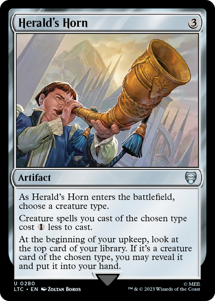 Herald's Horn (LTC-280) - Tales of Middle-earth Commander - Premium MTG Single from Wizards of the Coast - Just $1.01! Shop now at Game Crave Tournament Store