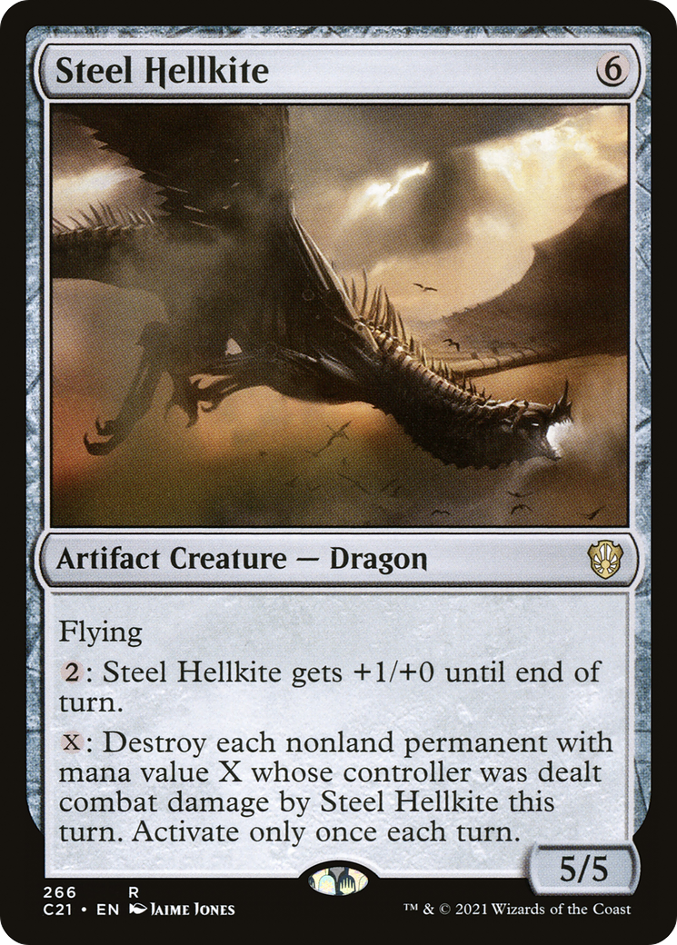 Steel Hellkite (C21-266) - Commander 2021 - Premium MTG Single from Wizards of the Coast - Just $0.08! Shop now at Game Crave Tournament Store