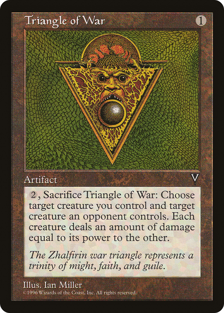 Triangle of War (VIS-158) - Visions - Premium MTG Single from Wizards of the Coast - Just $1.41! Shop now at Game Crave Tournament Store