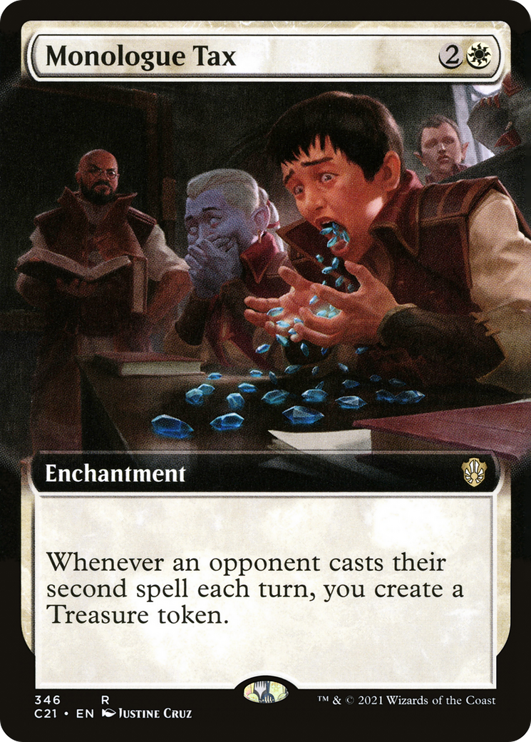 Monologue Tax (C21-346) - Commander 2021: (Extended Art) - Premium MTG Single from Wizards of the Coast - Just $6.27! Shop now at Game Crave Tournament Store