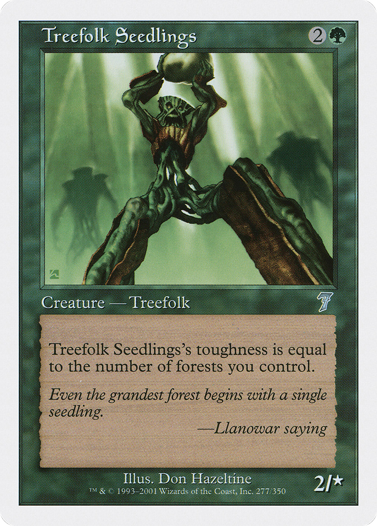 Treefolk Seedlings (7ED-277) - Seventh Edition - Premium MTG Single from Wizards of the Coast - Just $0.22! Shop now at Game Crave Tournament Store