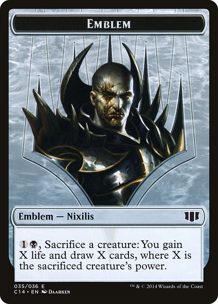 Ob Nixilis of the Black Oath Emblem (TC14-035) - Commander 2014 Tokens - Premium MTG Single from Wizards of the Coast - Just $0.27! Shop now at Game Crave Tournament Store
