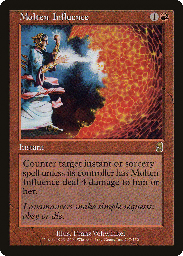 Molten Influence (ODY-207) - Odyssey - Premium MTG Single from Wizards of the Coast - Just $5.85! Shop now at Game Crave Tournament Store