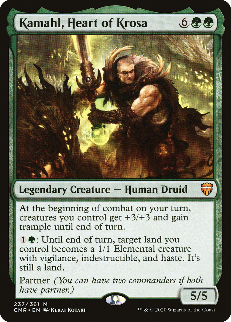 Kamahl, Heart of Krosa (CMR-237) - Commander Legends Foil - Premium MTG Single from Wizards of the Coast - Just $0.92! Shop now at Game Crave Tournament Store