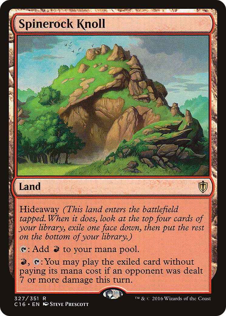 Spinerock Knoll (C16-327) - Commander 2016 - Premium MTG Single from Wizards of the Coast - Just $0.37! Shop now at Game Crave Tournament Store