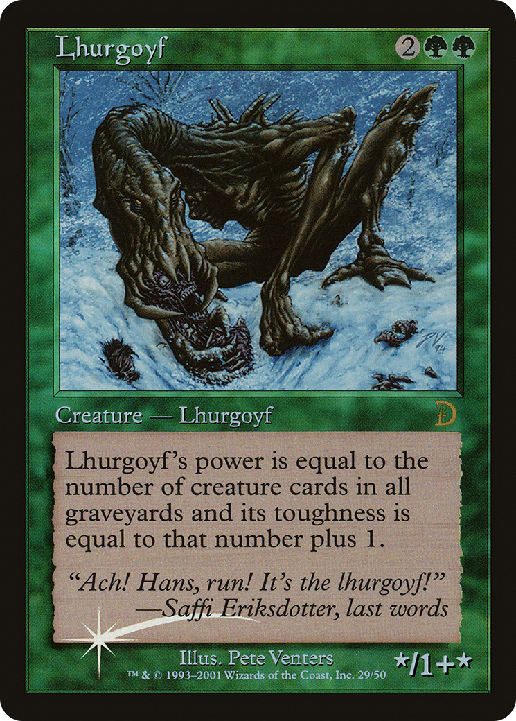 Lhurgoyf (DKM-029) - Deckmasters Foil - Premium MTG Single from Wizards of the Coast - Just $0.63! Shop now at Game Crave Tournament Store