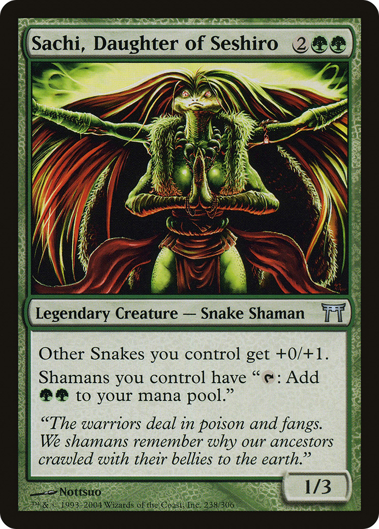Sachi, Daughter of Seshiro (CHK-238) - Champions of Kamigawa - Premium MTG Single from Wizards of the Coast - Just $0.23! Shop now at Game Crave Tournament Store