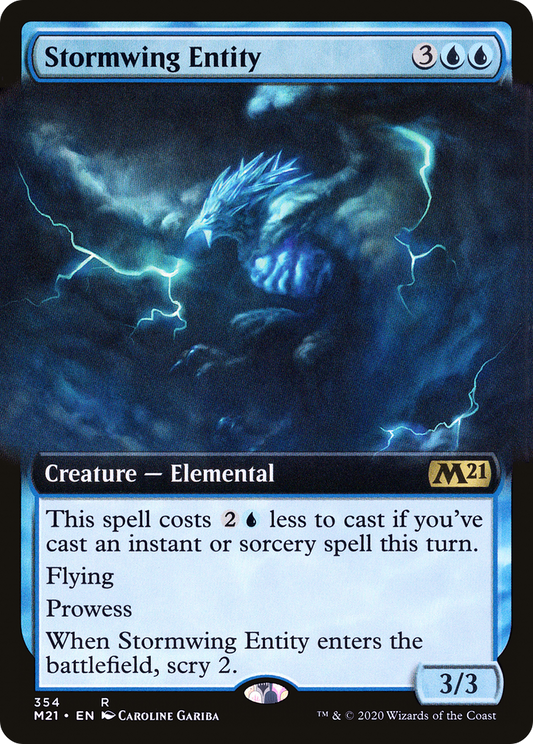 Stormwing Entity (M21-354) - Core Set 2021: (Extended Art) - Premium MTG Single from Wizards of the Coast - Just $0.12! Shop now at Game Crave Tournament Store