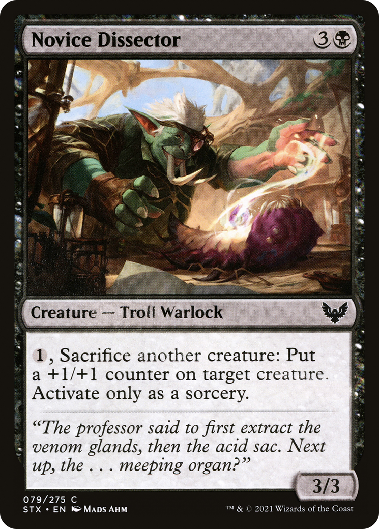 Novice Dissector (STX-079) - Strixhaven: School of Mages Foil - Premium MTG Single from Wizards of the Coast - Just $0.08! Shop now at Game Crave Tournament Store