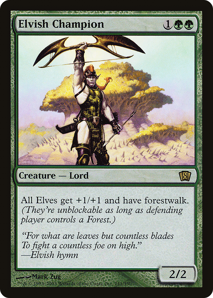 Elvish Champion (8ED-241★) - Eighth Edition Foil - Premium MTG Single from Wizards of the Coast - Just $6.81! Shop now at Game Crave Tournament Store