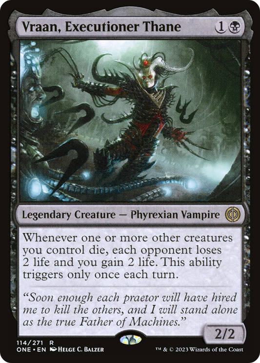 Vraan, Executioner Thane (ONE-114) - Phyrexia: All Will Be One Foil - Premium MTG Single from Wizards of the Coast - Just $0.14! Shop now at Game Crave Tournament Store