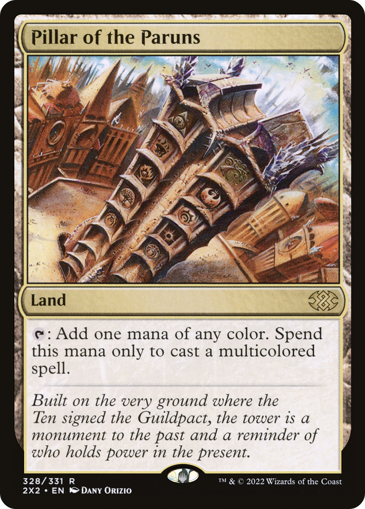 Pillar of the Paruns (2X2-328) - Double Masters 2022 - Premium MTG Single from Wizards of the Coast - Just $0.21! Shop now at Game Crave Tournament Store