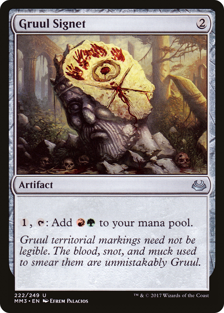 Gruul Signet (MM3-222) - Modern Masters 2017 - Premium MTG Single from Wizards of the Coast - Just $0.33! Shop now at Game Crave Tournament Store