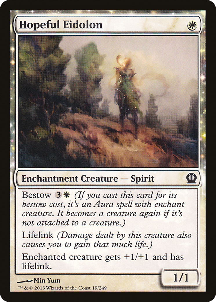 Hopeful Eidolon (THS-019) - Theros: (nyxtouched) Foil - Premium MTG Single from Wizards of the Coast - Just $0.34! Shop now at Game Crave Tournament Store