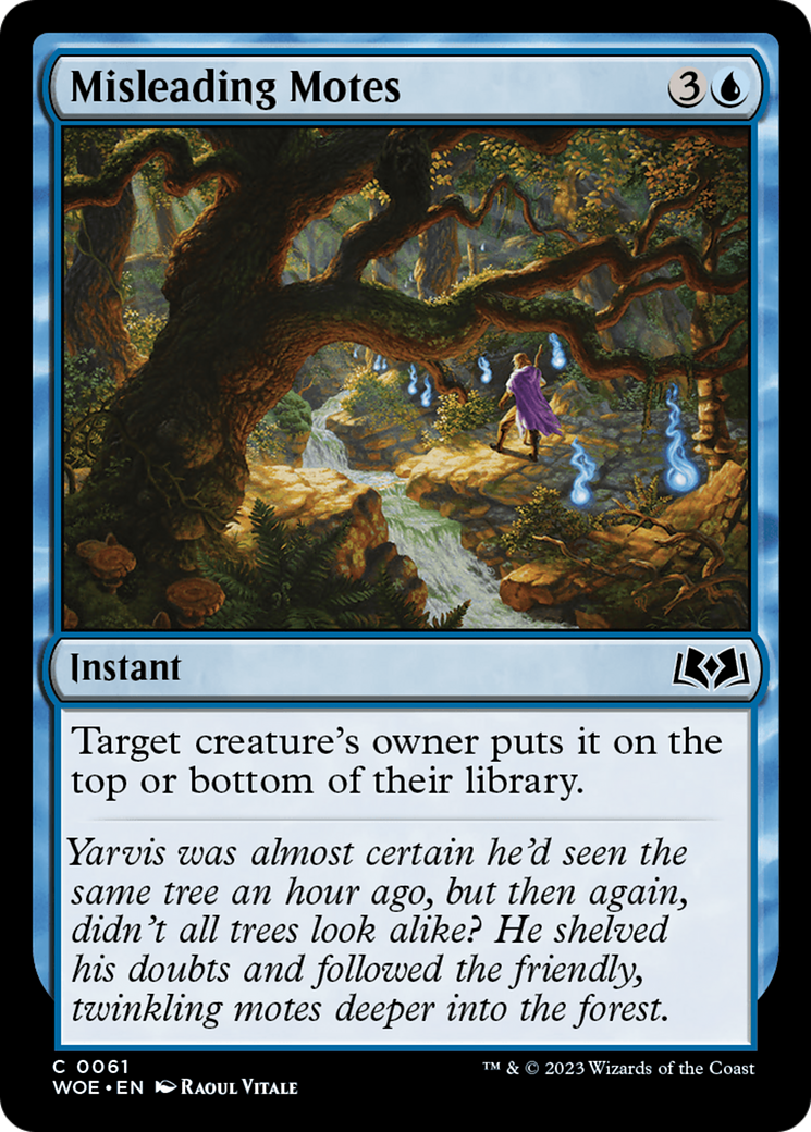 Misleading Motes (WOE-061) - Wilds of Eldraine - Premium MTG Single from Wizards of the Coast - Just $0.08! Shop now at Game Crave Tournament Store