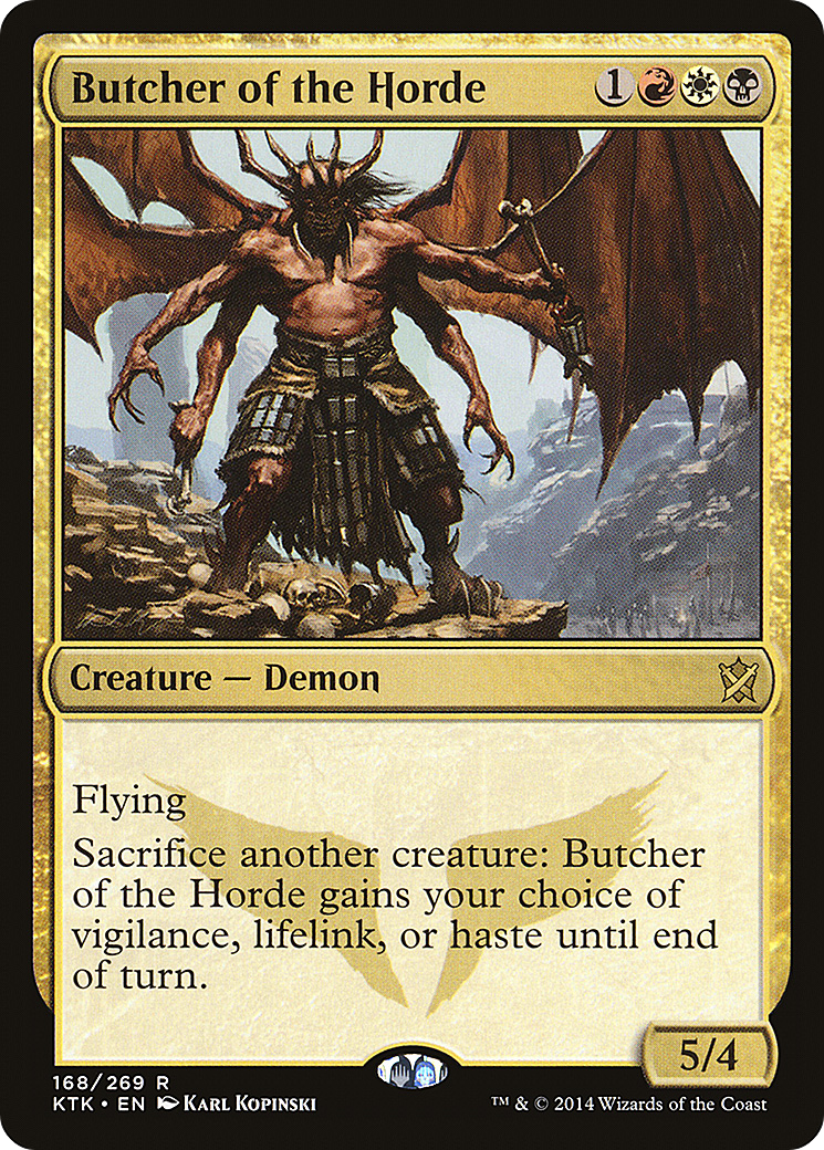 Butcher of the Horde (KTK-168) - Khans of Tarkir Foil - Premium MTG Single from Wizards of the Coast - Just $0.42! Shop now at Game Crave Tournament Store