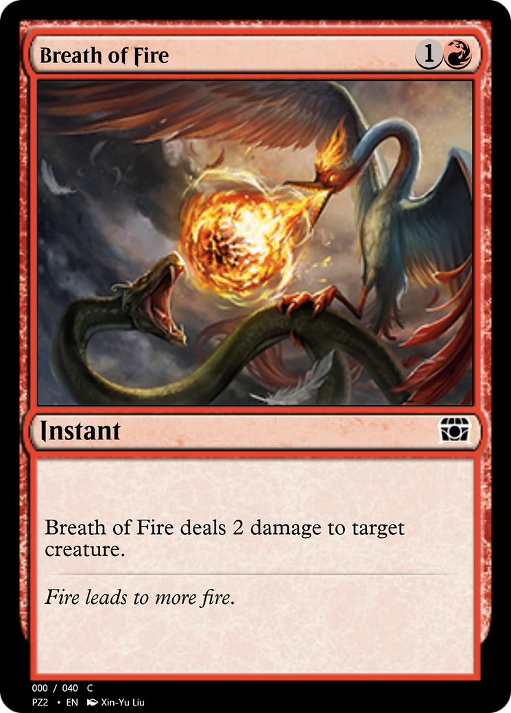 Breath of Fire (PZ2-70859) - Treasure Chest - Premium MTG Single from Wizards of the Coast - Just $0! Shop now at Game Crave Tournament Store