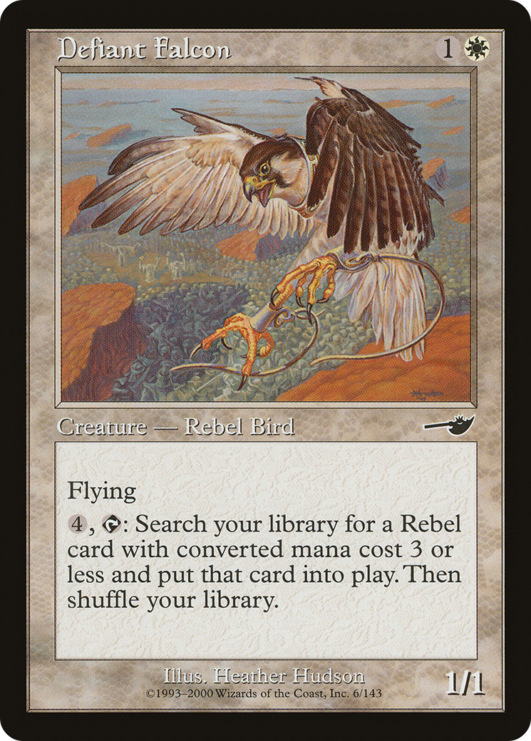 Defiant Falcon (NEM-006) - Nemesis - Premium MTG Single from Wizards of the Coast - Just $0.08! Shop now at Game Crave Tournament Store