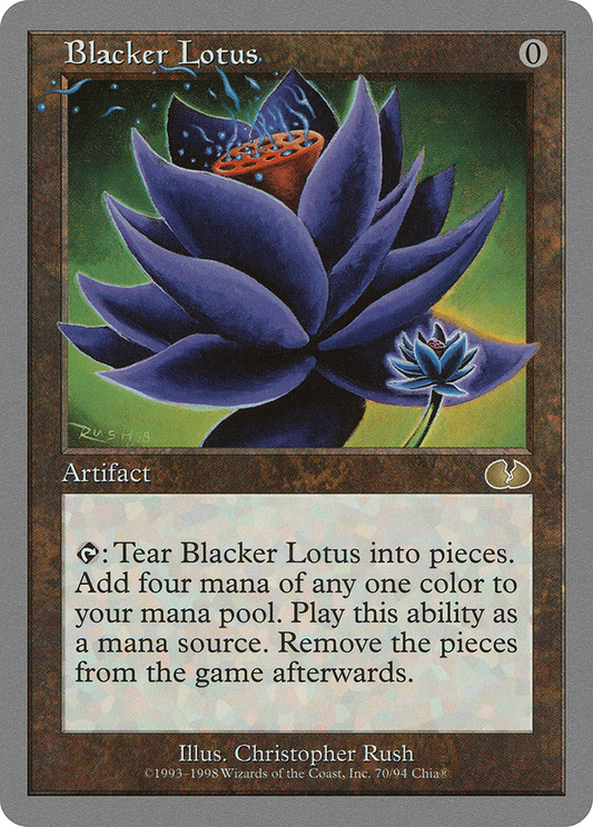 Blacker Lotus (UGL-070) - Unglued - Premium MTG Single from Wizards of the Coast - Just $6.39! Shop now at Game Crave Tournament Store
