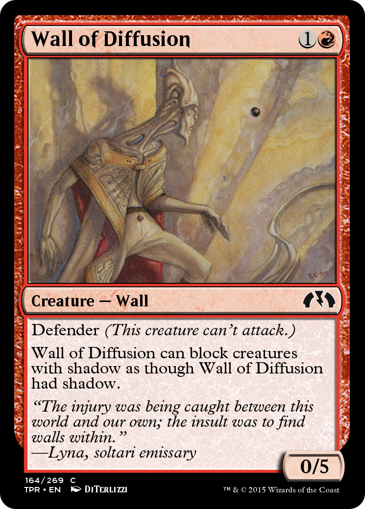 Wall of Diffusion (TPR-164) - Tempest Remastered Foil - Premium MTG Single from Wizards of the Coast - Just $0! Shop now at Game Crave Tournament Store