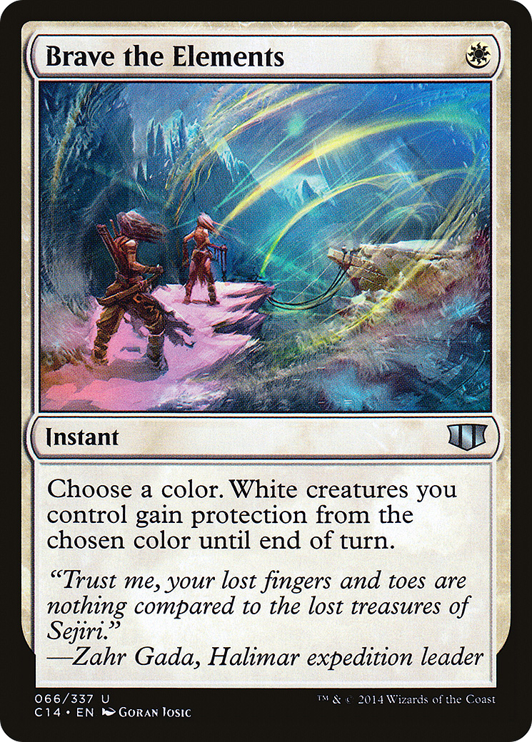 Brave the Elements (C14-066) - Commander 2014 - Premium MTG Single from Wizards of the Coast - Just $0.13! Shop now at Game Crave Tournament Store