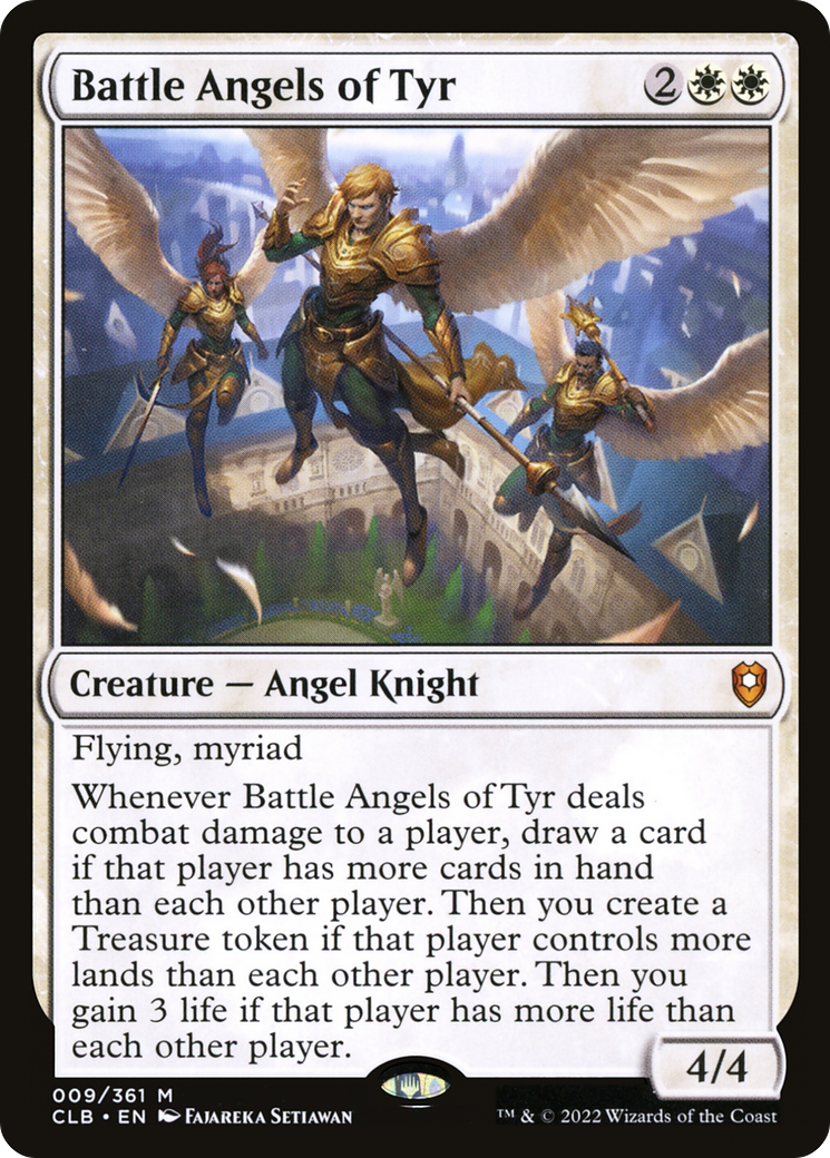 Battle Angels of Tyr (CLB-009) - Commander Legends: Battle for Baldur's Gate Foil - Premium MTG Single from Wizards of the Coast - Just $5.18! Shop now at Game Crave Tournament Store