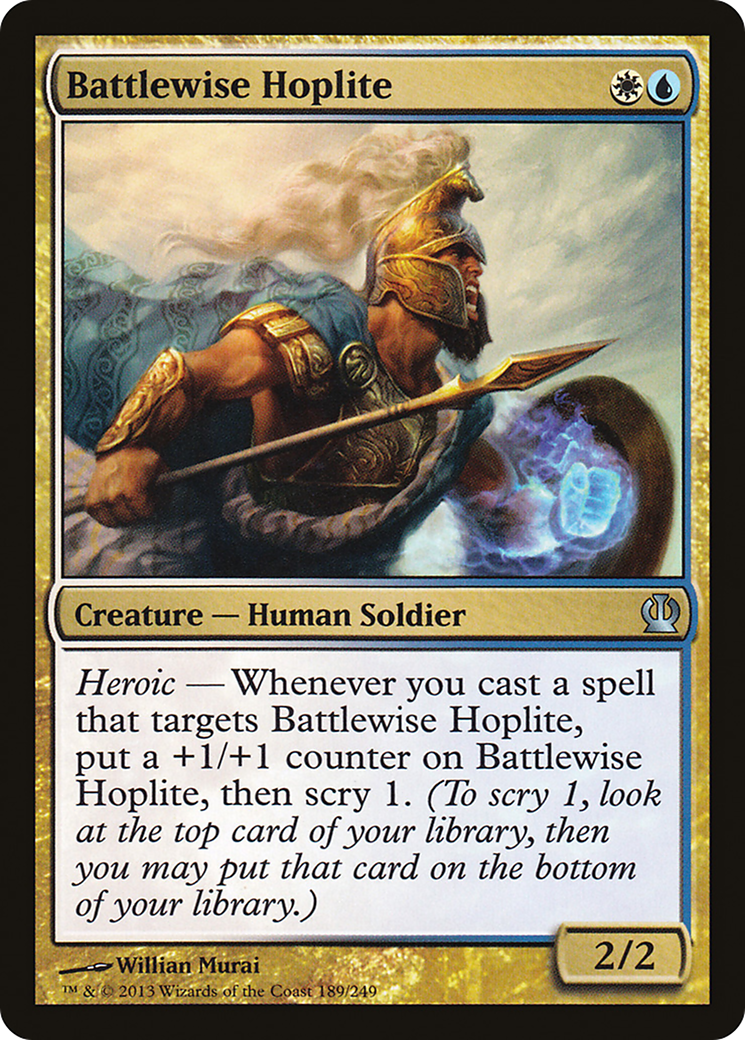 Battlewise Hoplite (THS-189) - Theros - Premium MTG Single from Wizards of the Coast - Just $0.08! Shop now at Game Crave Tournament Store