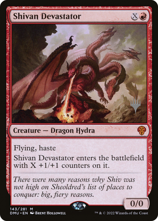 Shivan Devastator (PDMU-143P) - Dominaria United Promos - Premium MTG Single from Wizards of the Coast - Just $3.34! Shop now at Game Crave Tournament Store