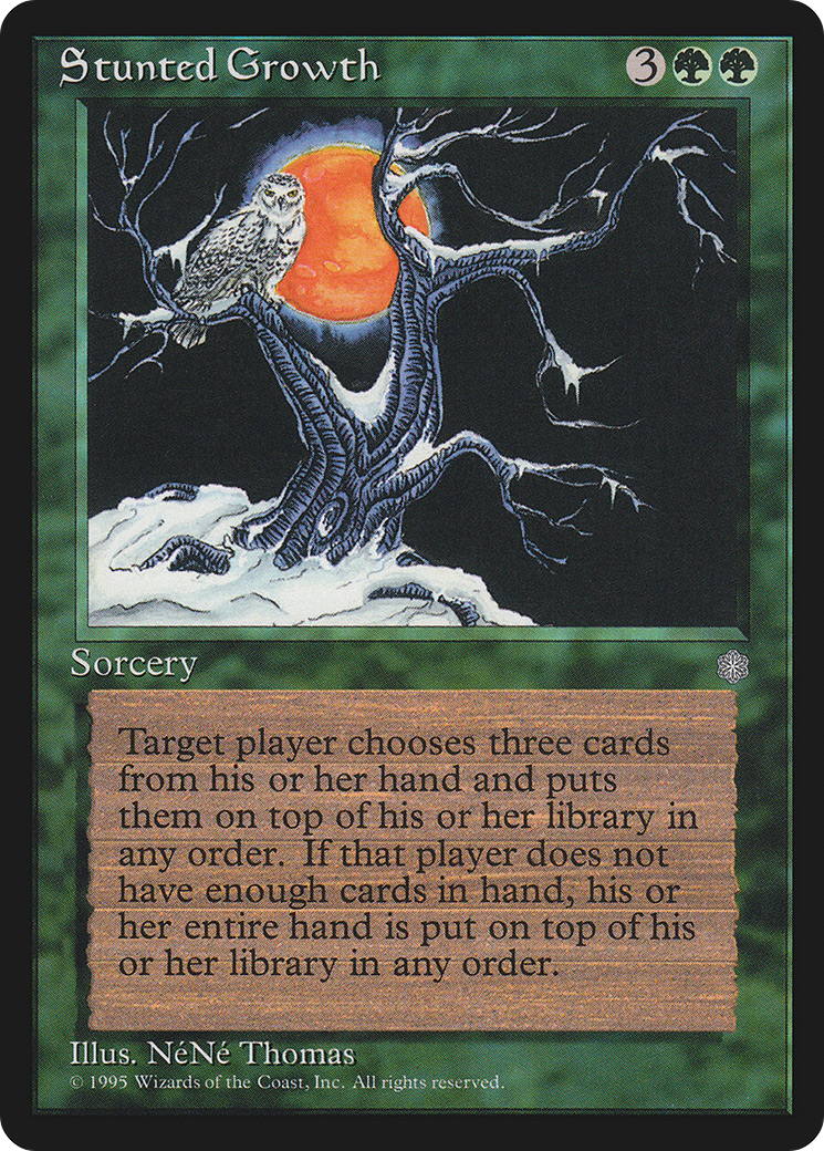 Stunted Growth (ICE-266) - Ice Age - Premium MTG Single from Wizards of the Coast - Just $0.11! Shop now at Game Crave Tournament Store