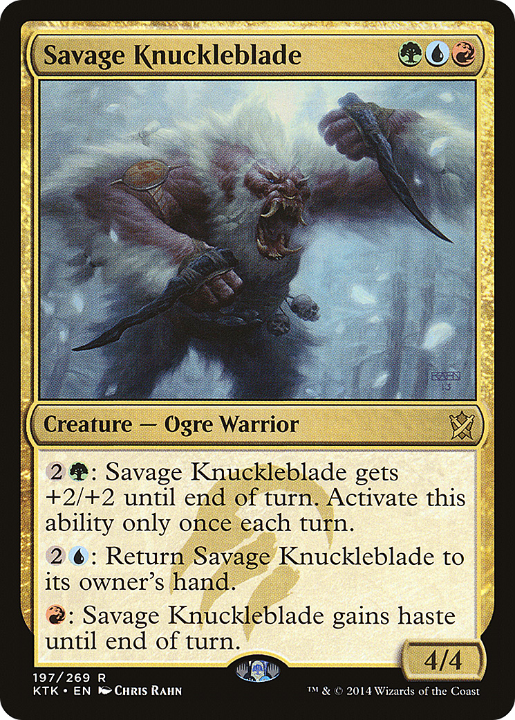 Savage Knuckleblade (KTK-197) - Khans of Tarkir - Premium MTG Single from Wizards of the Coast - Just $0.08! Shop now at Game Crave Tournament Store
