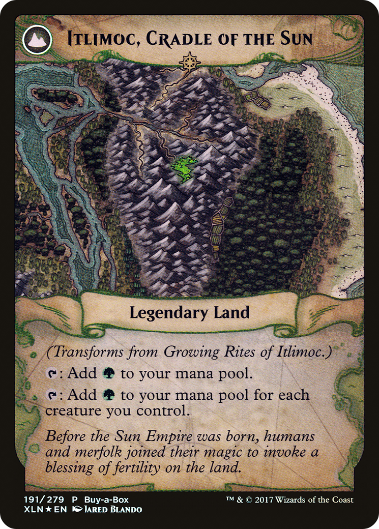Growing Rites of Itlimoc // Itlimoc, Cradle of the Sun (PXTC-191) - XLN Treasure Chest: (compasslanddfc) Foil - Premium MTG Single from Wizards of the Coast - Just $3.05! Shop now at Game Crave Tournament Store