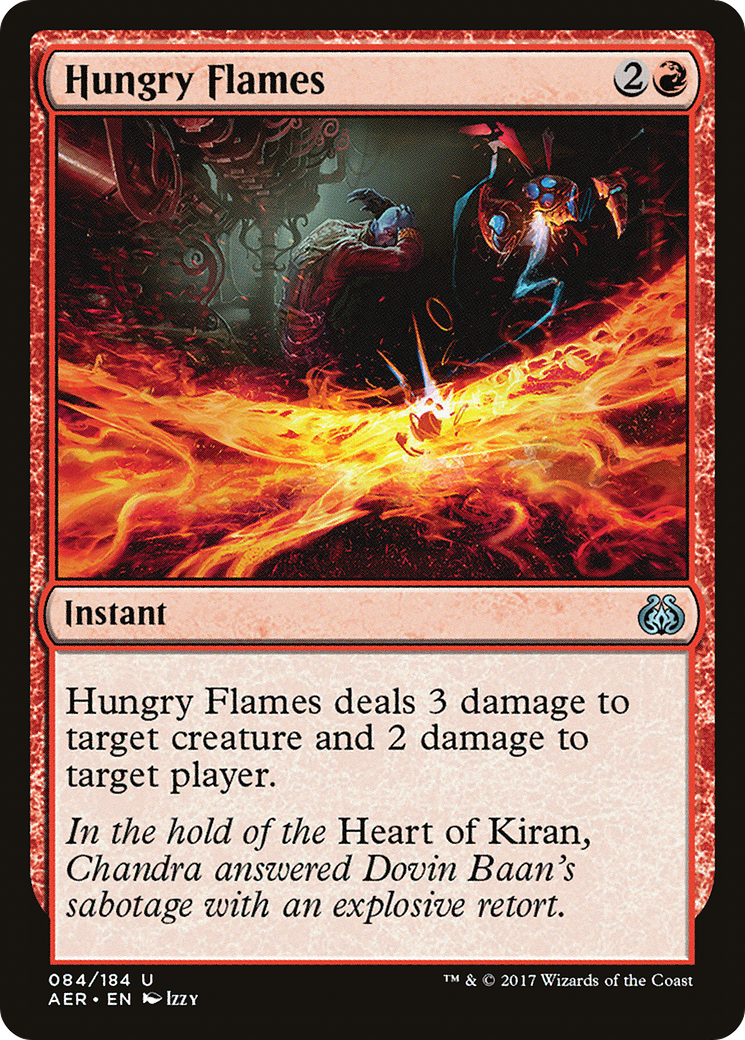 Hungry Flames (AER-084) - Aether Revolt Foil - Premium MTG Single from Wizards of the Coast - Just $0.12! Shop now at Game Crave Tournament Store