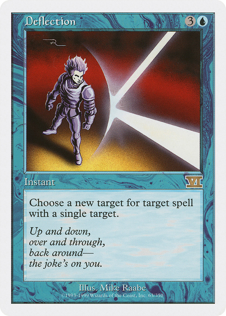Deflection (6ED-063) - Classic Sixth Edition - Premium MTG Single from Wizards of the Coast - Just $0.11! Shop now at Game Crave Tournament Store