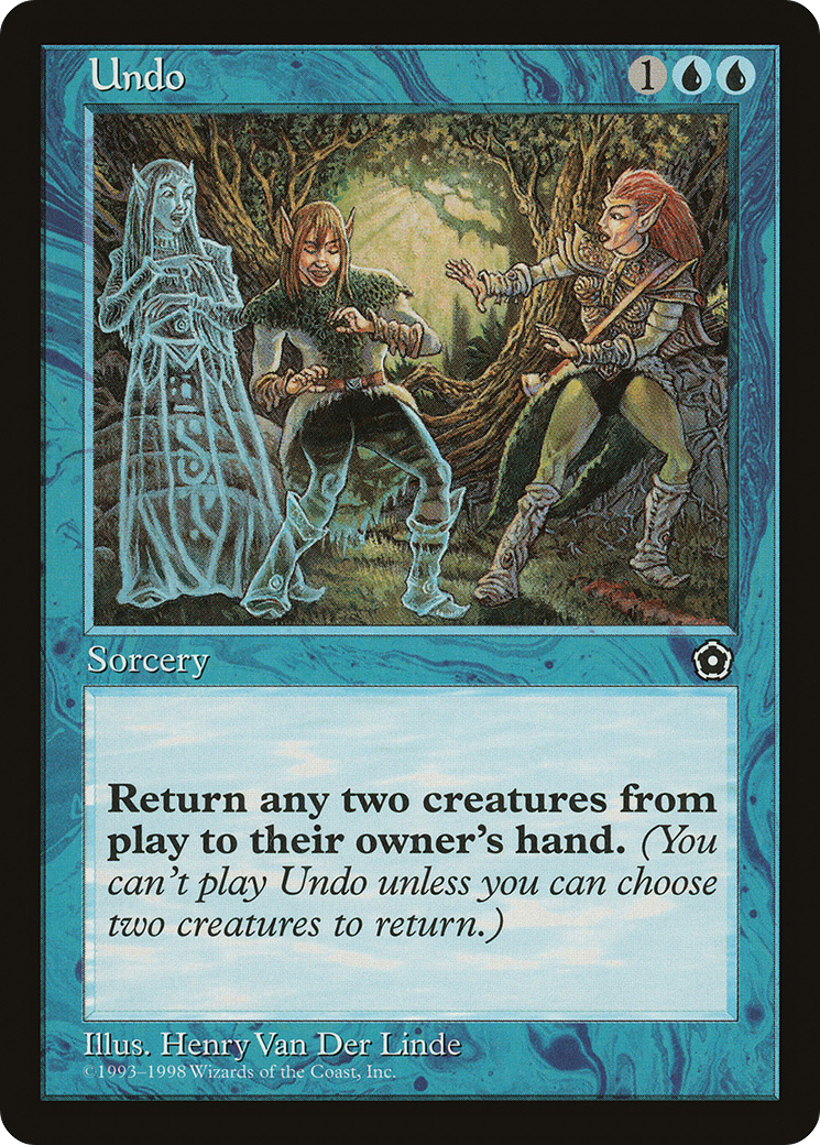 Undo (P02-059) - Portal Second Age - Premium MTG Single from Wizards of the Coast - Just $0.08! Shop now at Game Crave Tournament Store