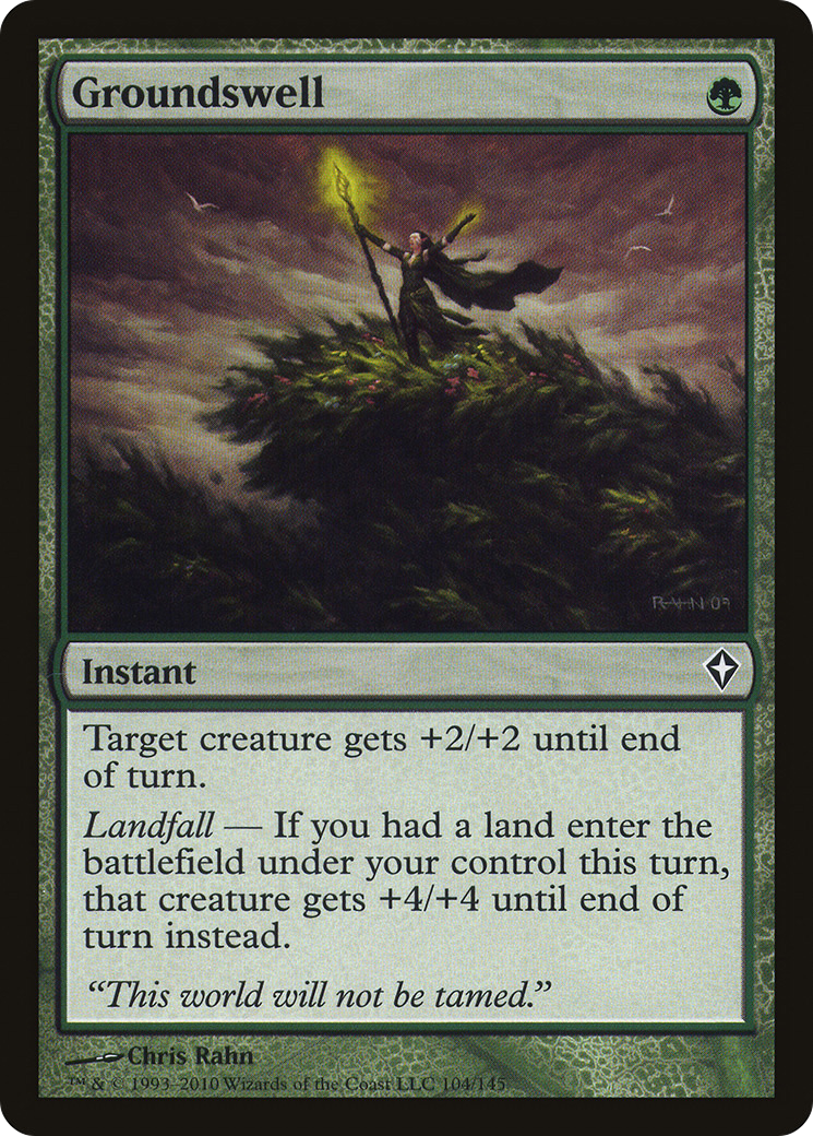 Groundswell (WWK-104) - Worldwake Foil - Premium MTG Single from Wizards of the Coast - Just $1.56! Shop now at Game Crave Tournament Store